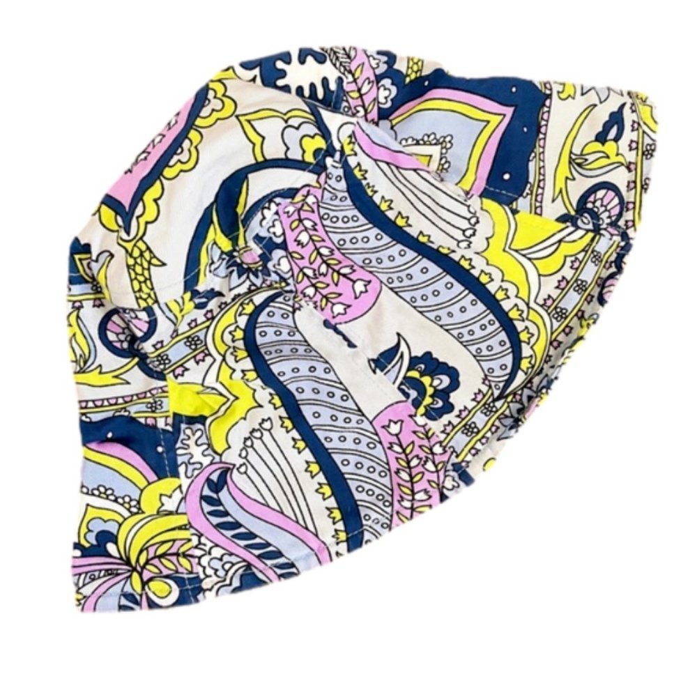 Pucci-Inspired Psychedelic Swirly Paisley Pattern Bucket Hat - O/s - Picture 1 of 6